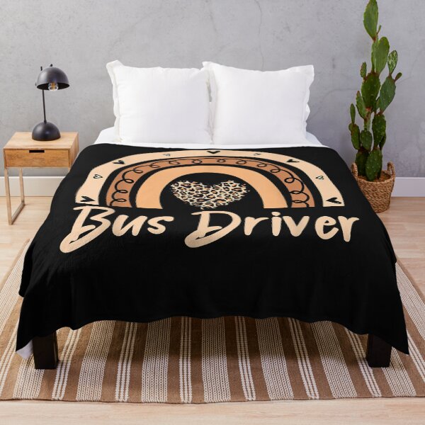 Item preview, Boho Rainbow Leopard Cheetah School Bus Driver Appreciation T-Shirt designed and sold by MaryHutchisoni.