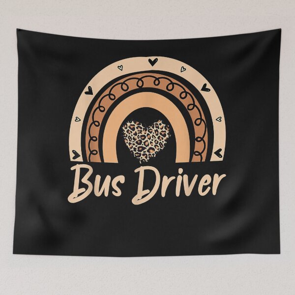 Item preview, Boho Rainbow Leopard Cheetah School Bus Driver Appreciation T-Shirt designed and sold by MaryHutchisoni.