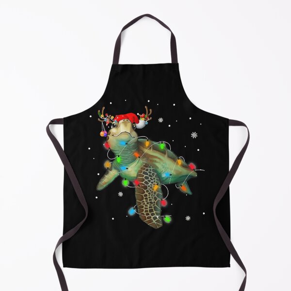 Item preview, Sea Turtle Christmas Lights Funny Santa Hat Merry Christmas designed and sold by richardmatthew.