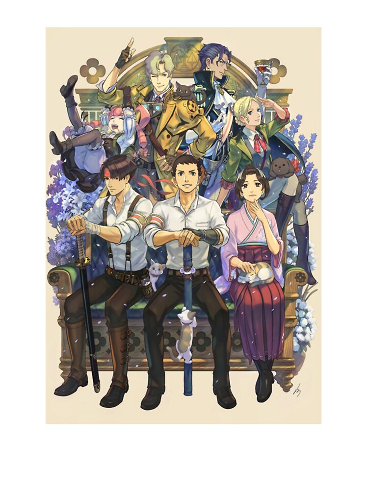 Ace attorney characters active Art Print for Sale by