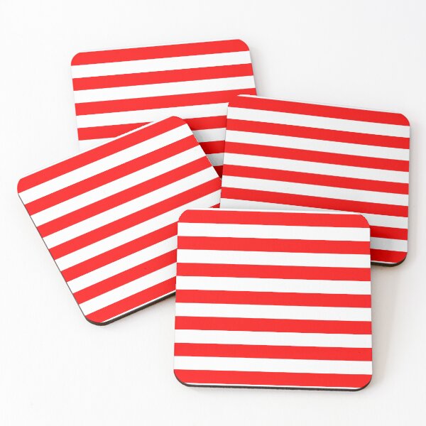 Item preview, Red and White Horizontal Stripes designed and sold by starrylite.