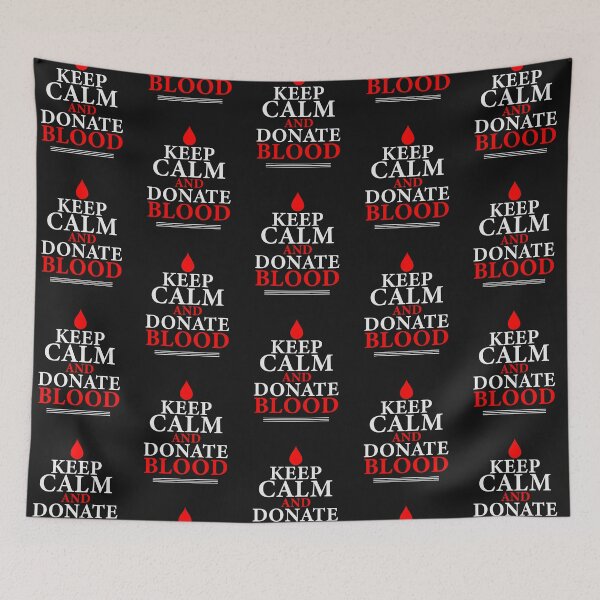 Item preview, Keep Calm And Donate Blood designed and sold by BhavyaBathla.