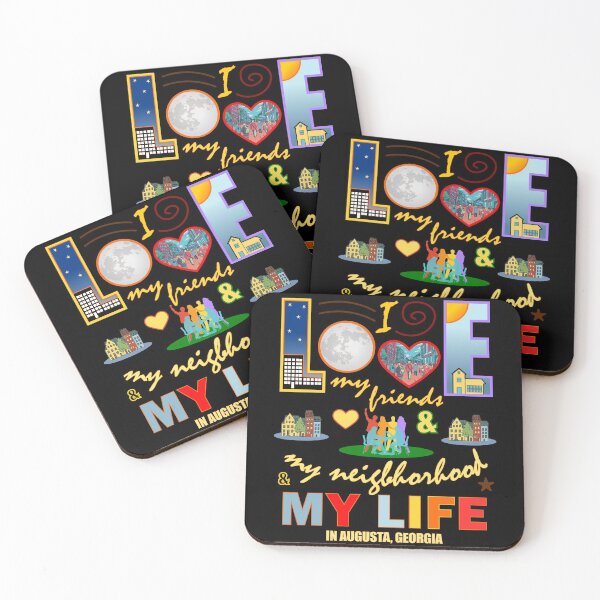 Item preview, Love My Friends Augusta Georgia Neighborhood and Life Community Pride designed and sold by artfulnotebook.