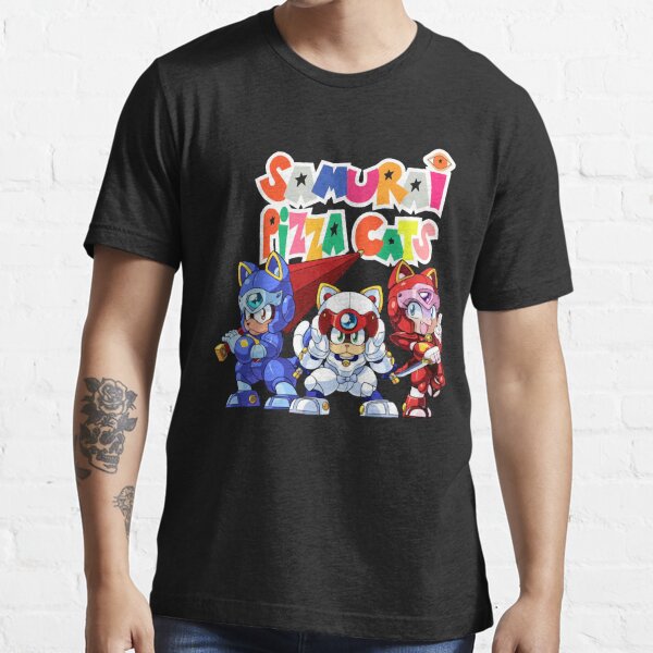 samurai pizza cats t shirt