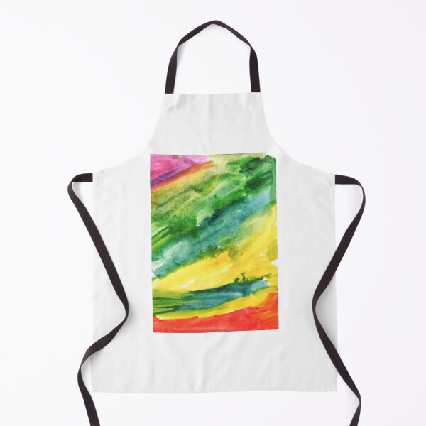 Item preview, Watercolor and gouache abstract painting | green and yellow abstract watercolor painting designed and sold by lausn.
