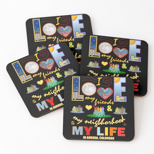 Item preview, Love My Friends Aurora Colorado Neighborhood and Life Community Pride designed and sold by artfulnotebook.