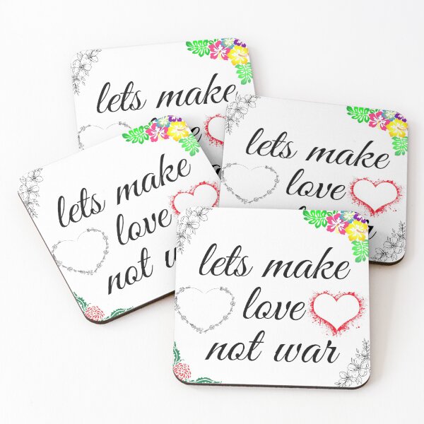 Item preview, lets make Love, Not War designed and sold by Shopster381.
