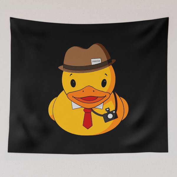 Item preview, Press Reporter Rubber Duck designed and sold by Alisha Ober Designs.