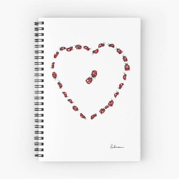 Item preview, Hello Sweetheart - Little Ladybugs Heart Drawing designed and sold by Rebecca Rees.