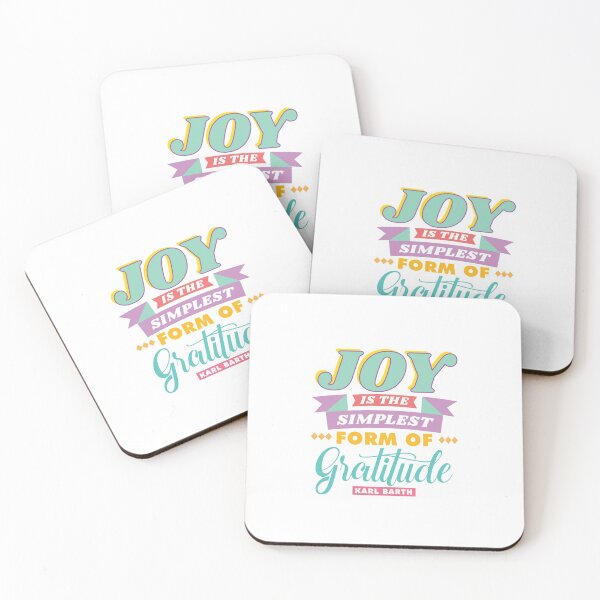 Item preview, Karl Barth Inspirational Joy Quote designed and sold by garmentoffaith.