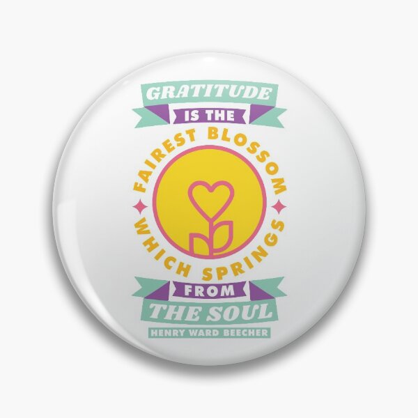 Item preview, Henry Beecher Gratitude Quote designed and sold by garmentoffaith.