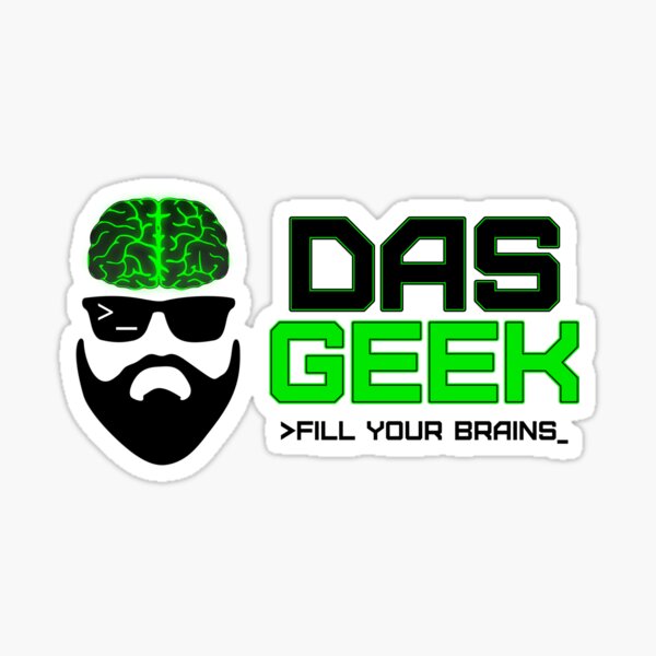 Fill Your Brains - DasGeek Sticker