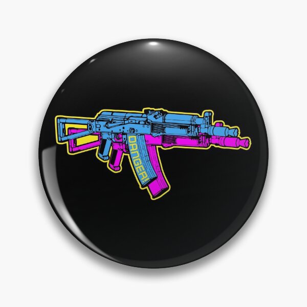 Item preview, Danger - Blue - 3D 3 Dimensional AK-47 AK47 AK74 AK 74 Avtomat Kalashnikov designed and sold by Warhawk Designs.