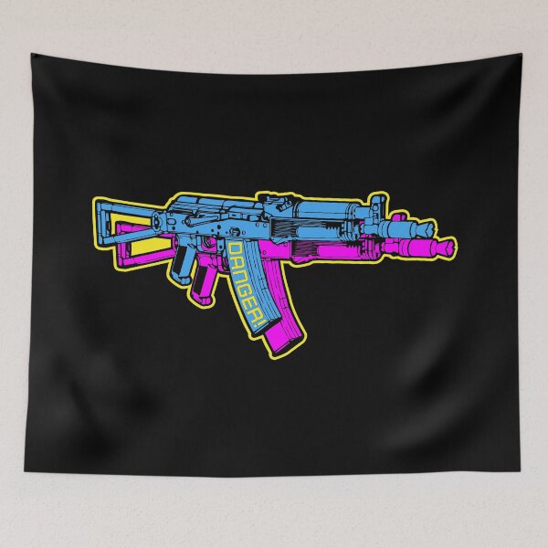 Item preview, Danger - Blue - 3D 3 Dimensional AK-47 AK47 AK74 AK 74 Avtomat Kalashnikov designed and sold by Warhawk Designs.