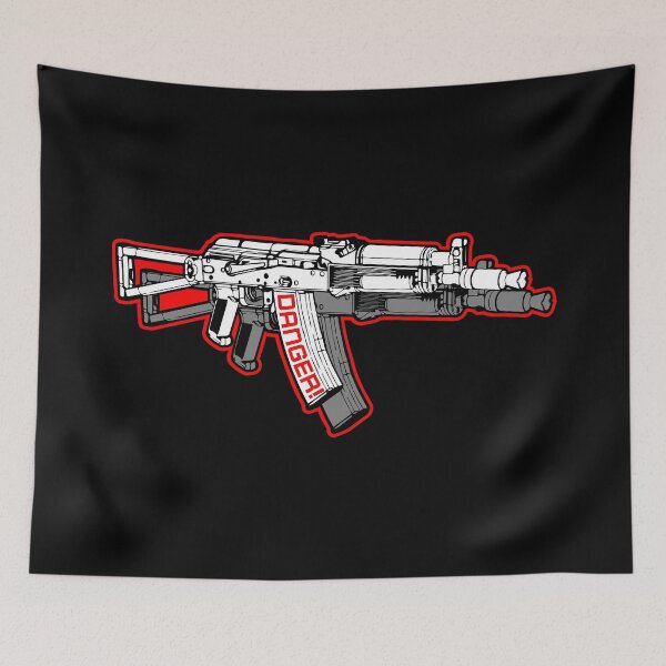 Item preview, Danger - Grey - 3D 3 Dimensional AK-47 AK47 AK74 AK 74 Avtomat Kalashnikov designed and sold by Warhawk Designs.