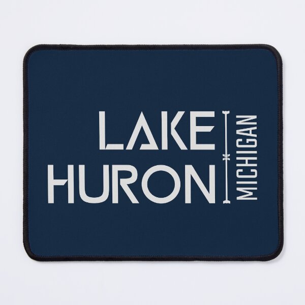 Item preview, Diseño de letras grises del lago Huron, Michigan, EE. UU. designed and sold by Eleven-K.