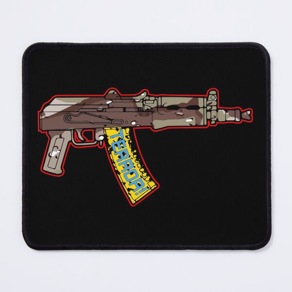 Item preview, Terror - Yellow Banana Clip - Camo Camouflage Desert - Pistol Subgun Sub Machine gun AK-47 AK47 AK74 AK 74 Avtomat Kalashnikov designed and sold by Warhawk Designs.