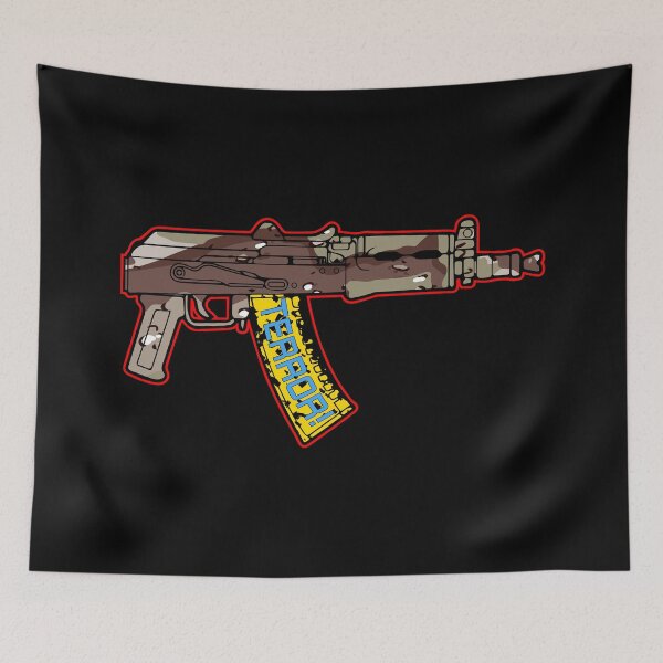 Item preview, Terror - Yellow Banana Clip - Camo Camouflage Desert - Pistol Subgun Sub Machine gun AK-47 AK47 AK74 AK 74 Avtomat Kalashnikov designed and sold by Warhawk Designs.