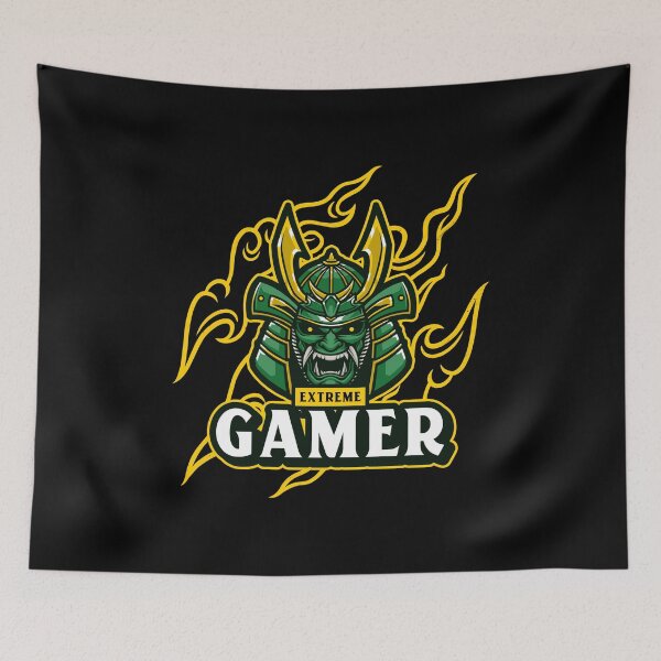 Item preview, Extreme Gamer with Demonic Samurai designed and sold by PRIVARSHU.