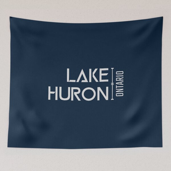 Item preview, Lake Huron Ontario Canada Gray Lettering Design designed and sold by Eleven-K.