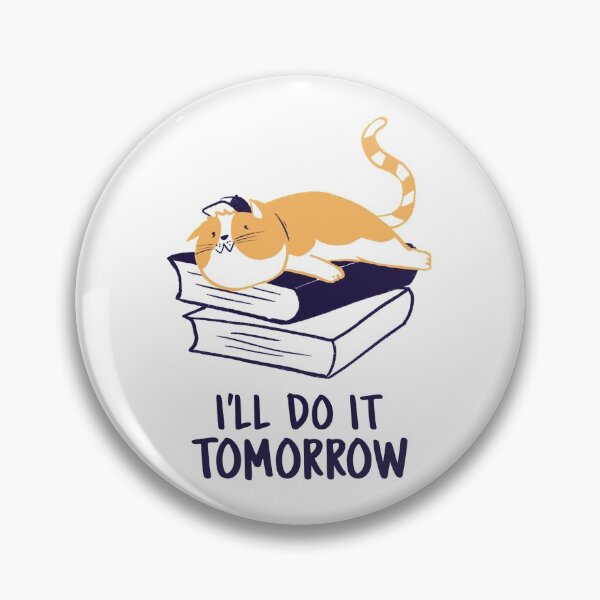 Item preview, Lazy Cat Lying on Laptop I'll Do It Tomorrow Design | Resting and Relaxing Cat designed and sold by kahossa93.