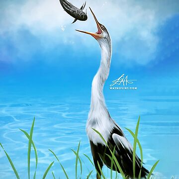 Artwork thumbnail, Digital Heron by wayneflint
