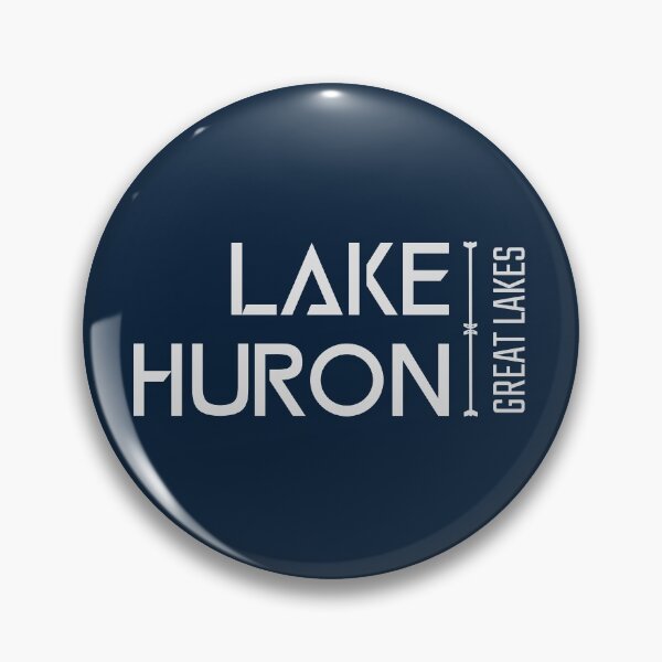 Item preview, Lake Huron Great Lakes Gray Lettering Design designed and sold by Eleven-K.