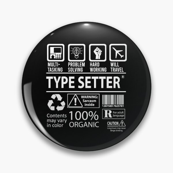 Item preview, Type Setter T Shirt - MultiTasking Certified Job Gift Item Tee designed and sold by oslandefren.