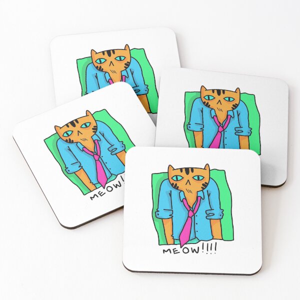 Item preview, overworked cat designed and sold by Childish by Design.
