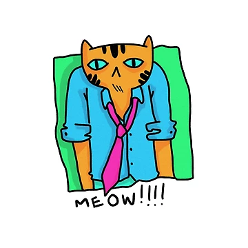 Artwork thumbnail, overworked cat by Childish by Design