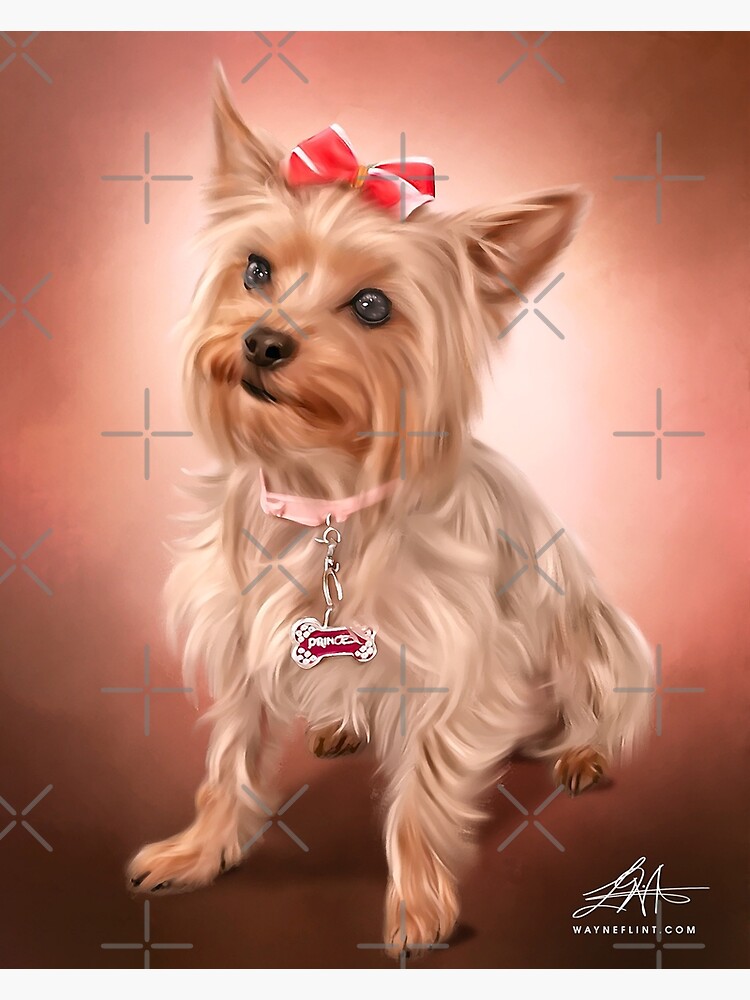 Thumbnail 3 of 3, Poster, Digital Yorkie designed and sold by wayneflint.