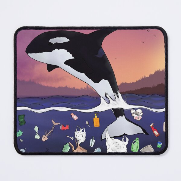 Item preview, Orca Swimming in Trash designed and sold by HaleyBlanton.