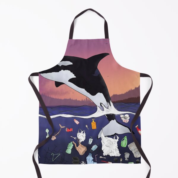 Item preview, Orca Swimming in Trash designed and sold by HaleyBlanton.