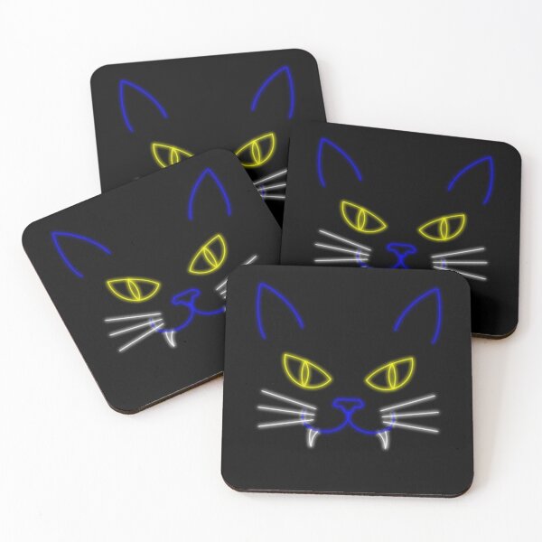 Item preview, Neon Light Art Halloween Cat  designed and sold by Msstorey.