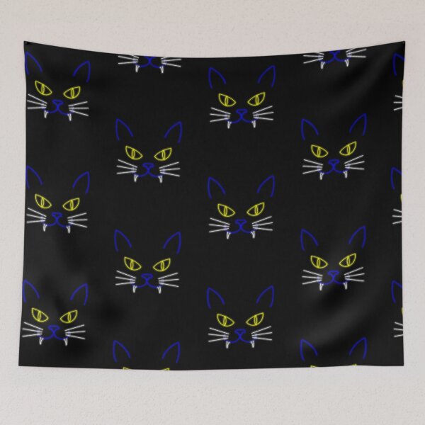 Item preview, Neon Light Art Halloween Cat  designed and sold by Msstorey.