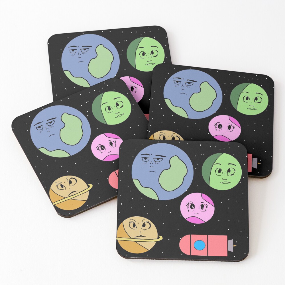 Item preview, Coasters (Set of 4) designed and sold by HotMessReta.