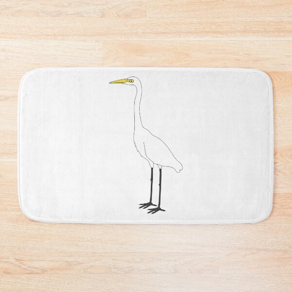 Item preview, Eastern Great Egret on White designed and sold by Digitaldingo.