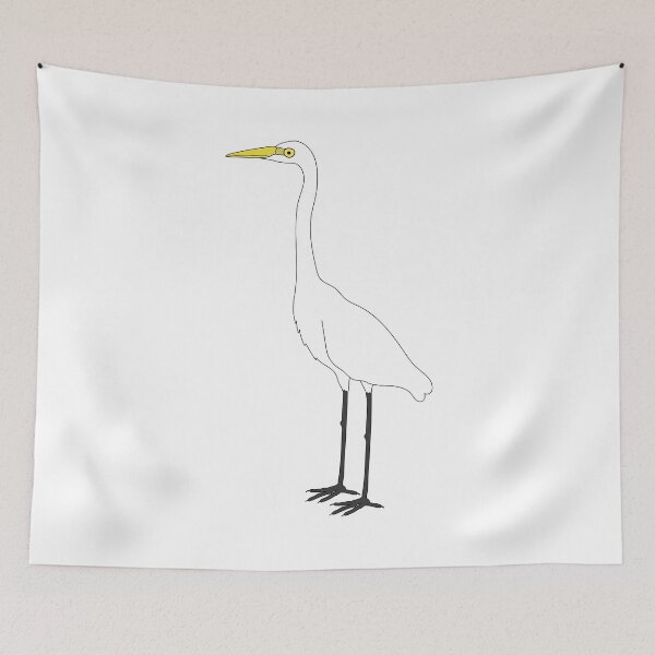 Item preview, Eastern Great Egret on White designed and sold by Digitaldingo.