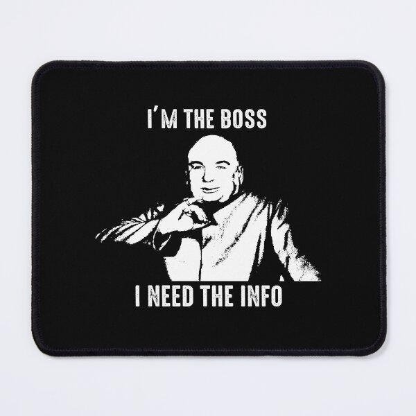 Item preview, I'm the boss, i need the info Evil character poster designed and sold by BenWilliams34.