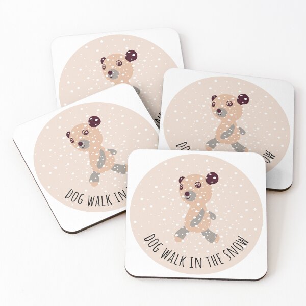 Item preview, Dog Walk In The Snow  designed and sold by hanyj732.