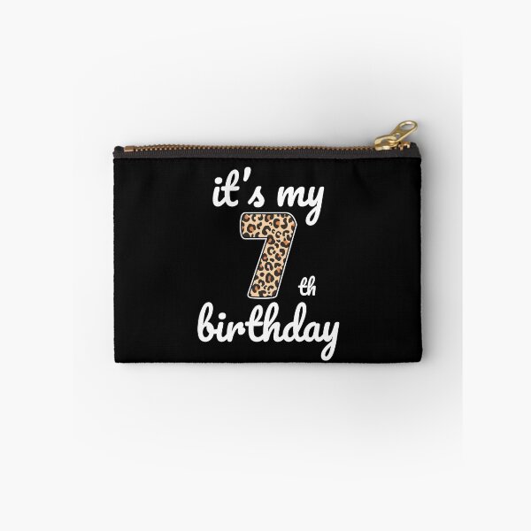 Item preview, Its my birthday, 7th Birthday Leopard Print, Kid Leopard 7th Birthday, 7 Years Old Wild Animal, Number Seven Safari Zoo designed and sold by singRsong.
