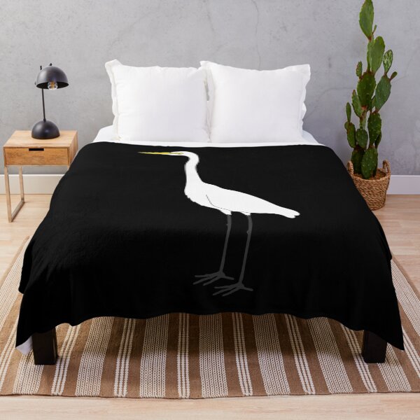 Item preview, Eastern Great Egret on Black designed and sold by Digitaldingo.