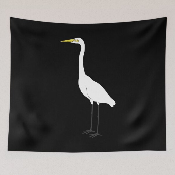 Item preview, Eastern Great Egret on Black designed and sold by Digitaldingo.