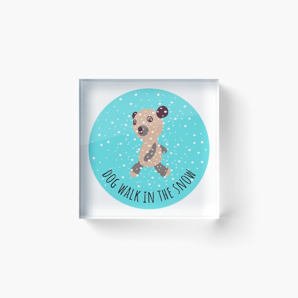 Item preview, Dog Walk In The Snow designed and sold by hanyj732.