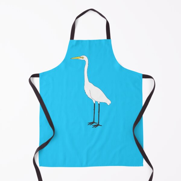 Item preview, Eastern Great Egret on Blue designed and sold by Digitaldingo.