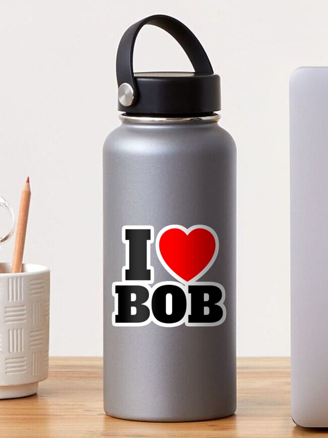 I Heart Bob Vinyl Sticker - Official Bob Ross Gifts & Merchandise