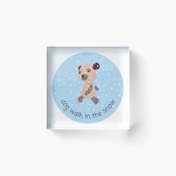 Item preview, Dog Walk In The Snow designed and sold by hanyj732.
