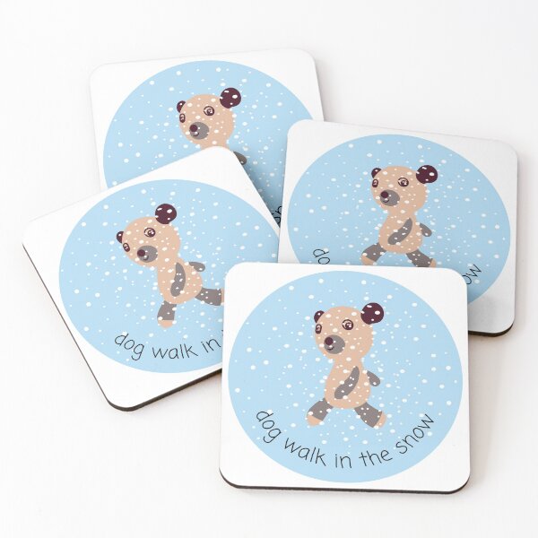 Item preview, Dog Walk In The Snow designed and sold by hanyj732.