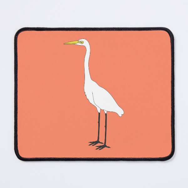 Item preview, Eastern Great Egret on Peach designed and sold by Digitaldingo.