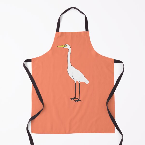 Item preview, Eastern Great Egret on Peach designed and sold by Digitaldingo.